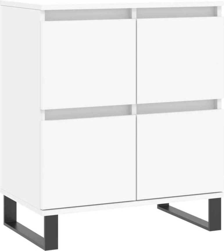 The Living Store Dressoir Opbergkast 60 x 35 x 70 cm Wit