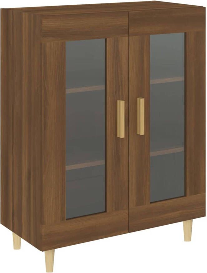 The Living Store Dressoir Opbergkast 69.5 x 34 x 90 cm Bruineiken