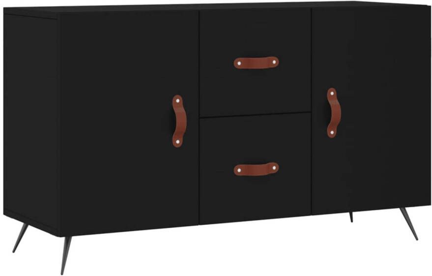 The Living Store Dressoir Opbergruimte 100 x 36 x 60 cm Zwart