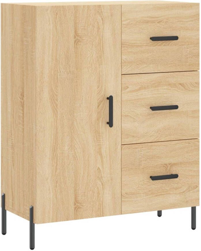 The Living Store Dressoir Retro Sonoma Eiken 69.5 x 34 x 90 cm