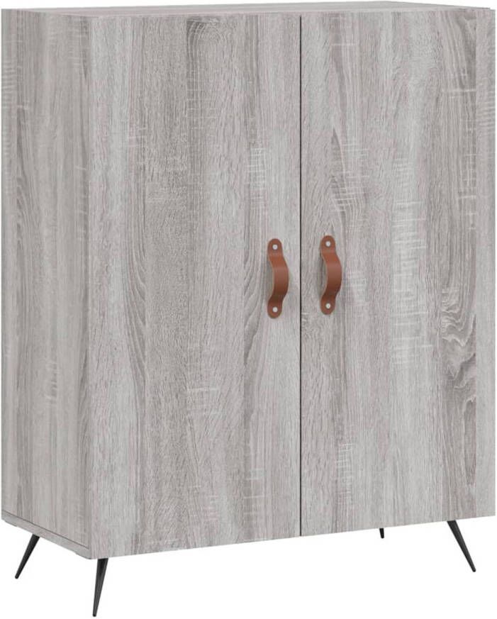 The Living Store Dressoir Seriënna Kast 69.5 x 34 x 90 cm Grijs Sonoma Eiken