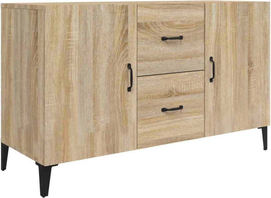 The Living Store Dressoir Sonoma Eiken 100 x 36 x 60 cm Bewerkt Hout