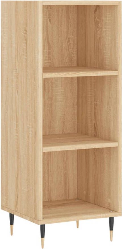 The Living Store Dressoir Sonoma eiken 34.5 x 32.5 x 90 cm Duurzaam materiaal