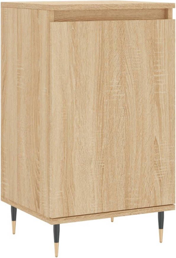 The Living Store Dressoir Sonoma Eiken 40x35x70cm Bewerkt Hout en Metaal