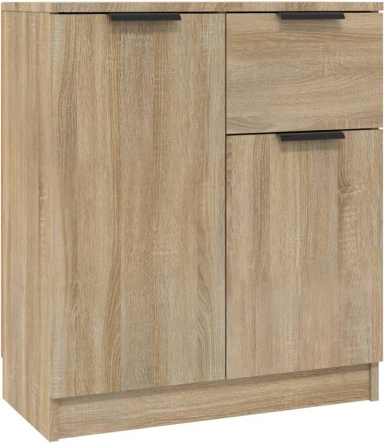 The Living Store Dressoir Sonoma Eiken 60 x 30 x 70 cm 2 Deuren en 1 Lade