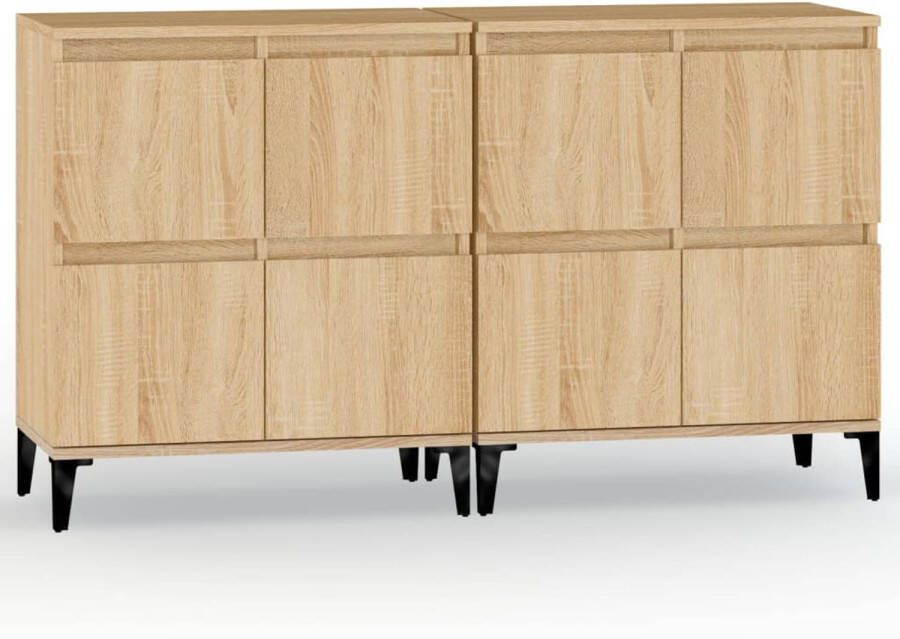 The Living Store Dressoir Sonoma Eiken 60 x 35 x 70 cm