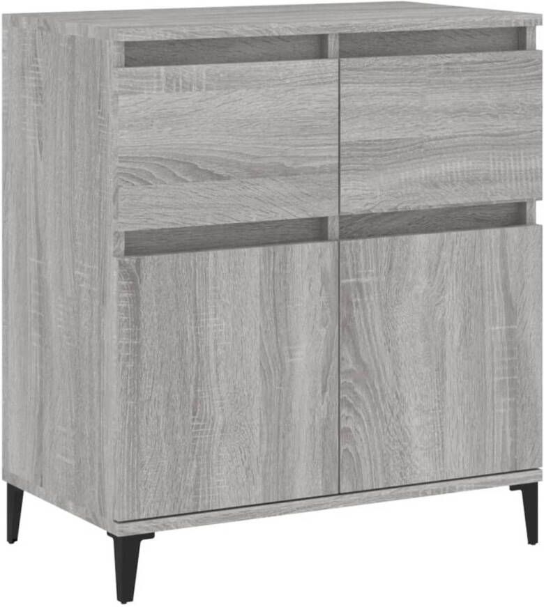 The Living Store Dressoir Sonoma Eiken 60 x 35 x 70 cm Duurzaam hout en metaal