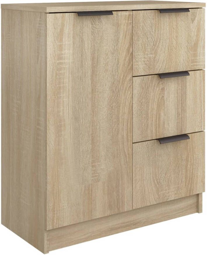 The Living Store Dressoir Sonoma Eiken 60x30x70 cm Bewerkt hout