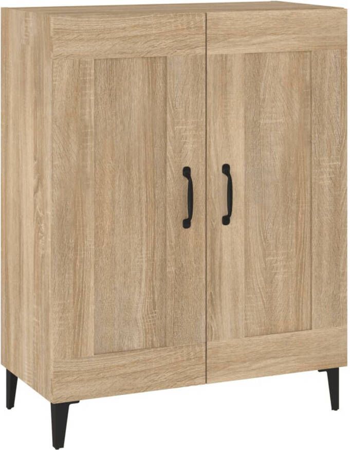 The Living Store Dressoir Sonoma Eiken 69.5 x 34 x 90 cm Bewerkt hout en ijzer