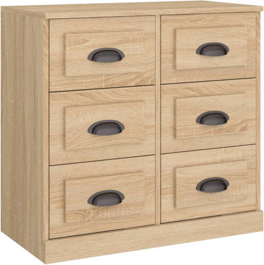 The Living Store Dressoir Sonoma Eiken 70 x 35.5 x 67.5 cm Duurzaam Bewerkt Hout