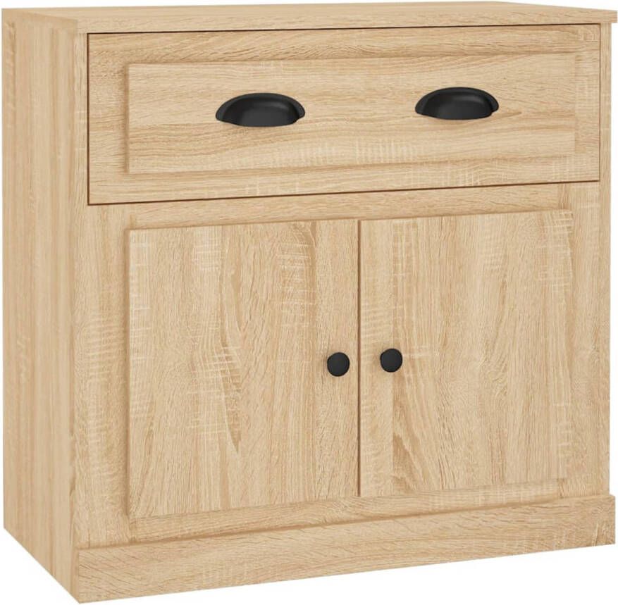 The Living Store Dressoir Sonoma Eiken 70x35.5x67.5 cm Duurzaam Hout