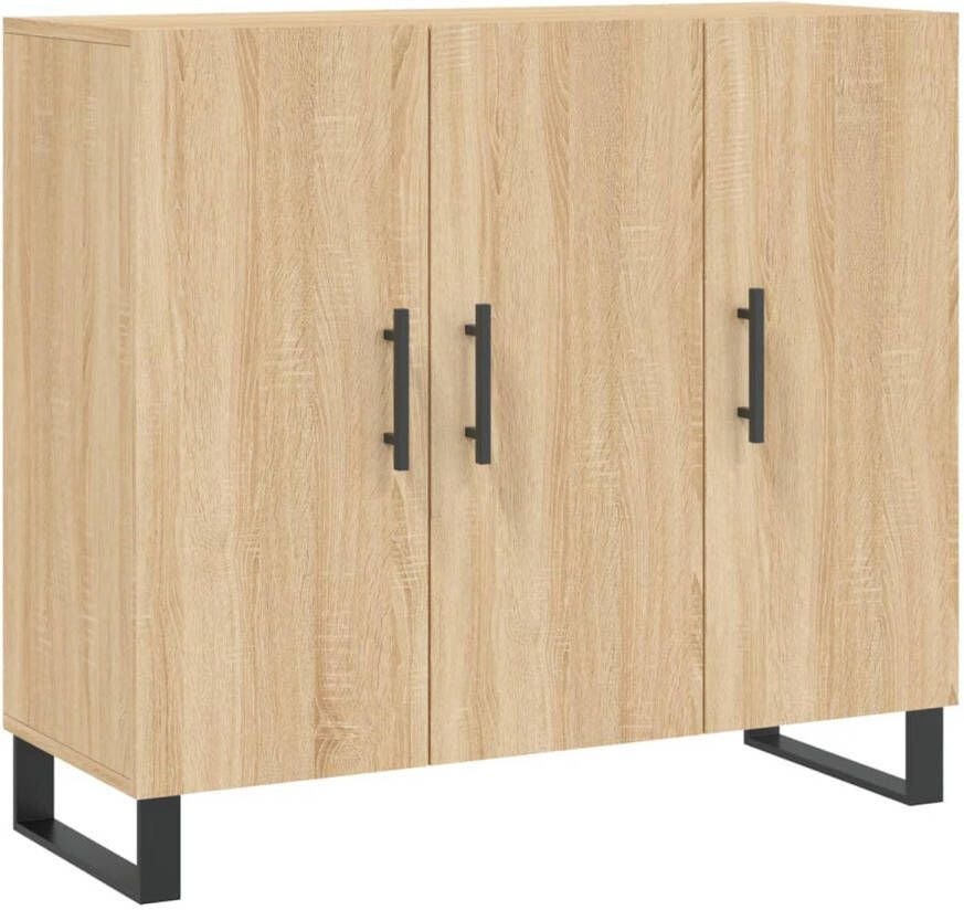 The Living Store Dressoir Sonoma eiken 90 x 34 x 80 cm Duurzaam hout