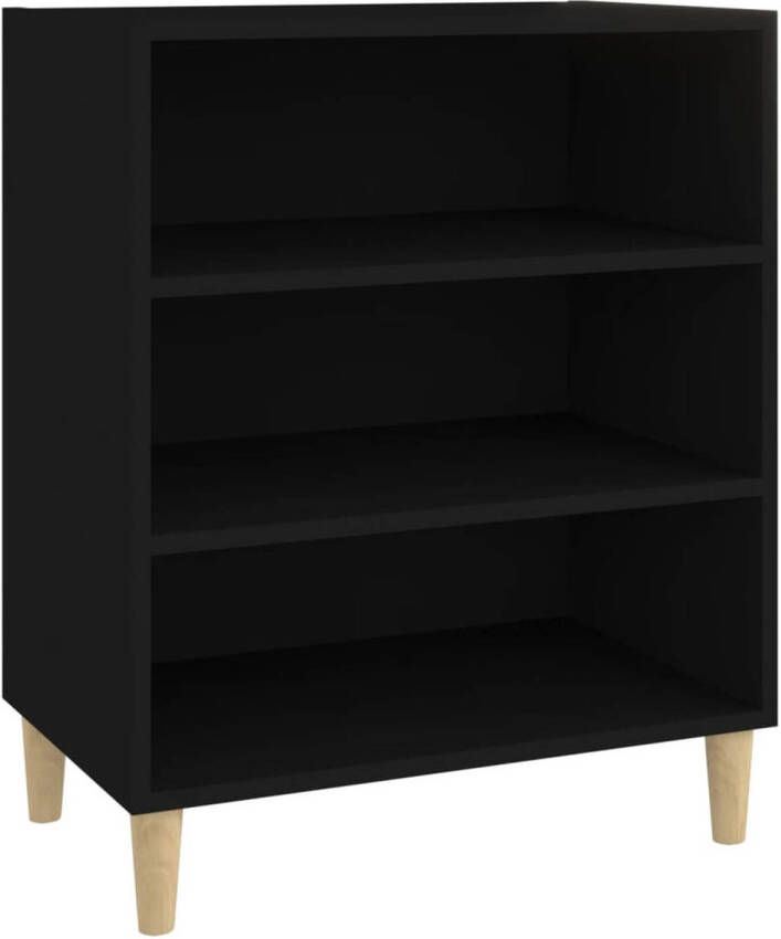 The Living Store Dressoir Spaanplaat 57 x 35 x 70 cm Zwart