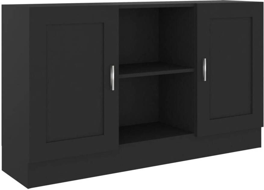 The Living Store Dressoir Trendy Opbergkast 120x30.5x70 cm Zwart