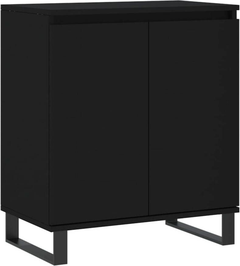 The Living Store Dressoir Trendy Opbergkast Afmeting- 60 x 35 x 70 cm Kleur- Zwart