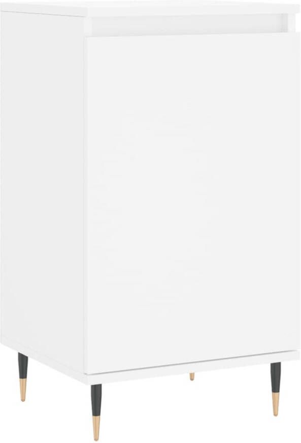 The Living Store Dressoir Trendy Wit 40 x 35 x 70 cm Metalen poten