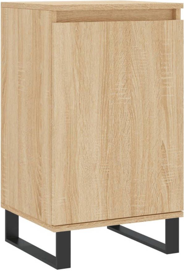 The Living Store Dressoir WM Sonoma Eiken 40x35x70cm Duurzaam bewerkt hout en metaal