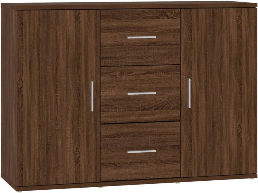 The Living Store Dressoirs Bruineiken 91 x 29.5 x 65 cm Duurzaam materiaal