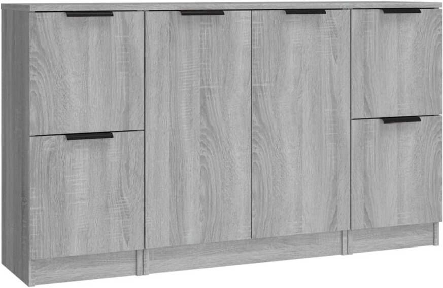 The Living Store Dressoirs Dressoirs 30x30x70cm 60x30x70cm Grijs sonoma eiken