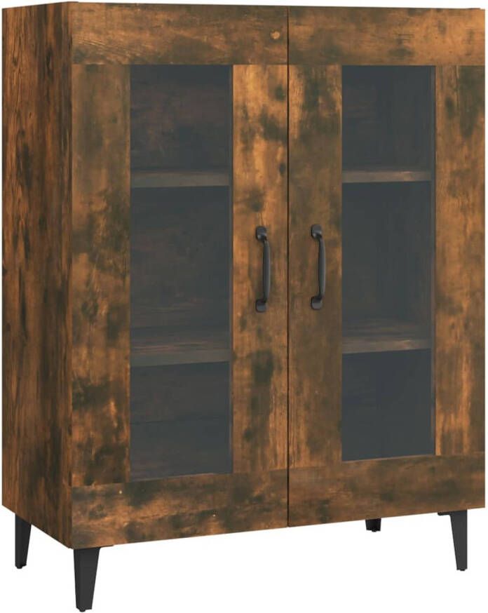 The Living Store Dressoirs Gerookt Eiken 69.5 x 34 x 90 cm Voldoende opbergruimte