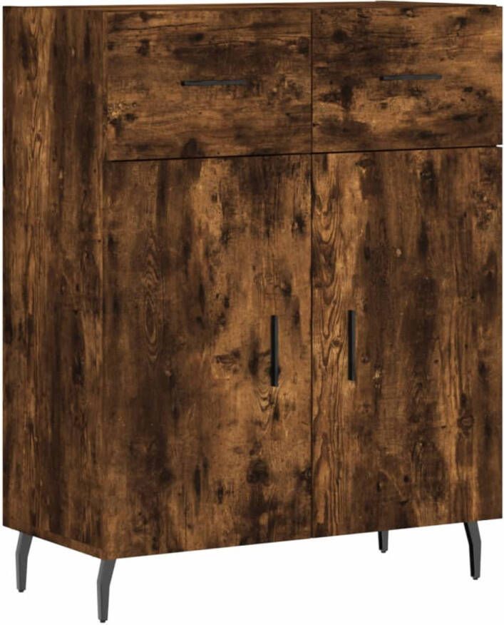 The Living Store Dressoirs Modern Gerookt eiken 69.5 x 34 x 90 cm Duurzaam materiaal