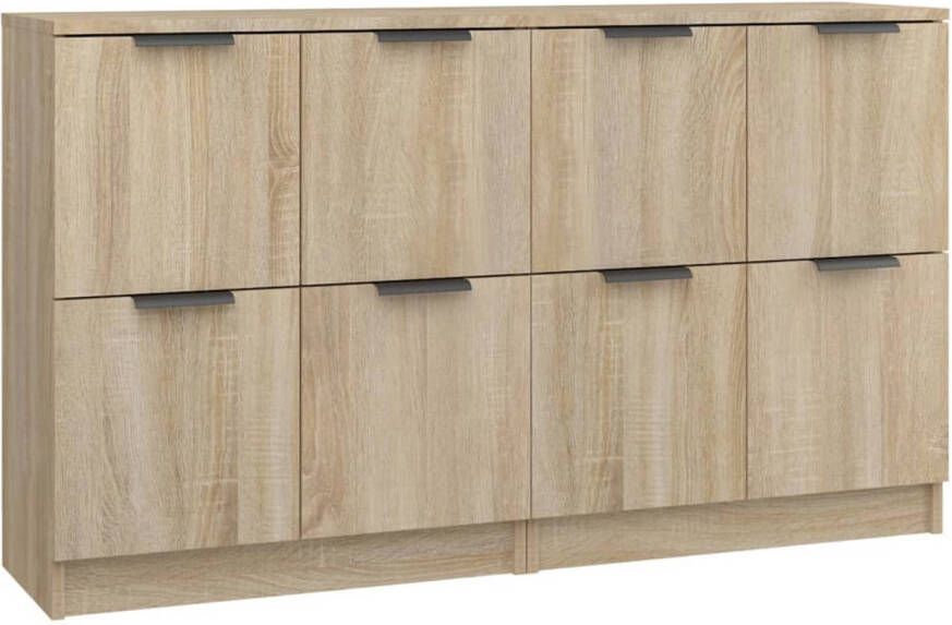 The Living Store Dressoirs Sonoma Eiken 60 x 30 x 70 cm Bewerkt Hout