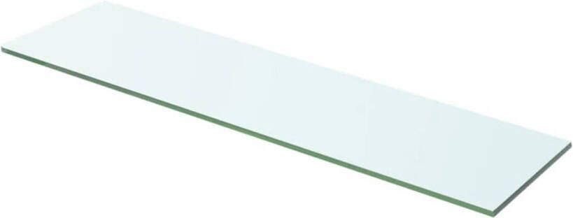 The Living Store Glazen schap 60 x 12 cm transparant gehard glas