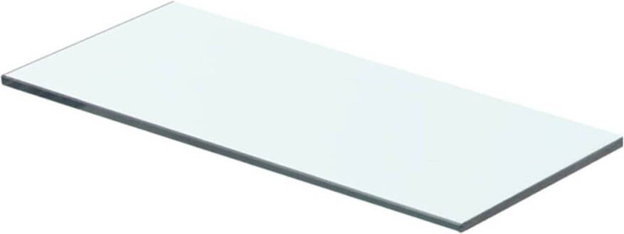 The Living Store Glazen Schap Transparant Gehard Glas 40 x 12 cm 8 mm Dikte 15 kg Draagvermogen