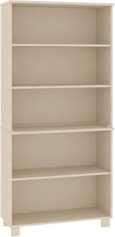 The Living Store HAMAR Houten kast 85 x 35 x 180 cm honingbruin