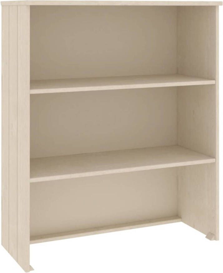 The Living Store HAMAR Opzetkast 85 x 35 x 100 cm Massief grenenhout Honingbruin