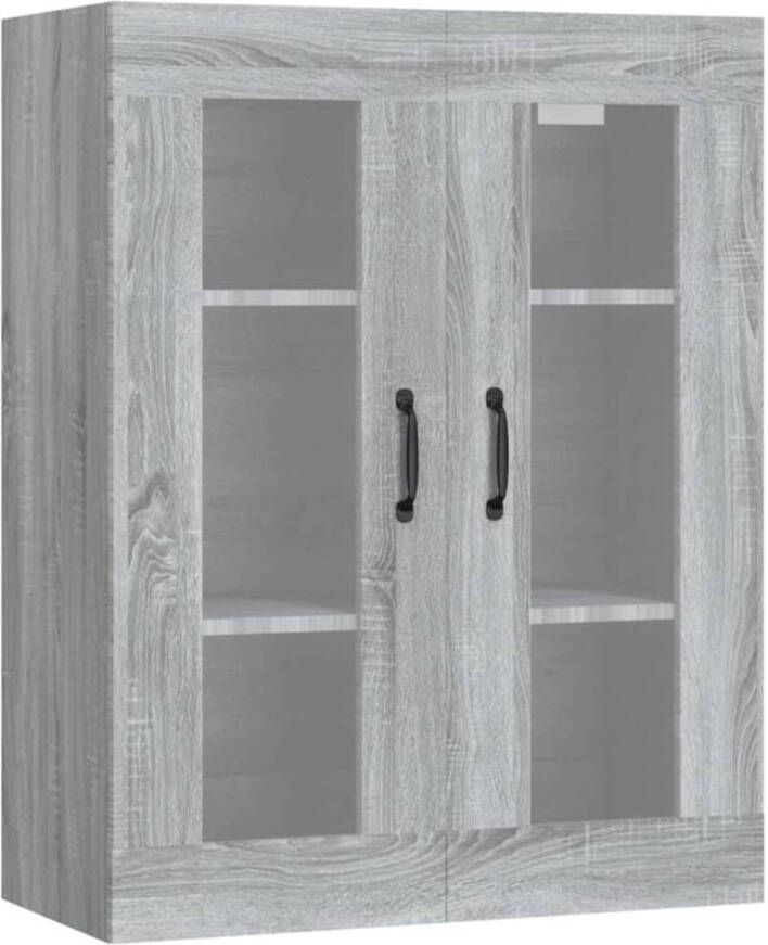 The Living Store Hangkast Praktisch 69.5 x 34 x 90 cm Bewerkt hout