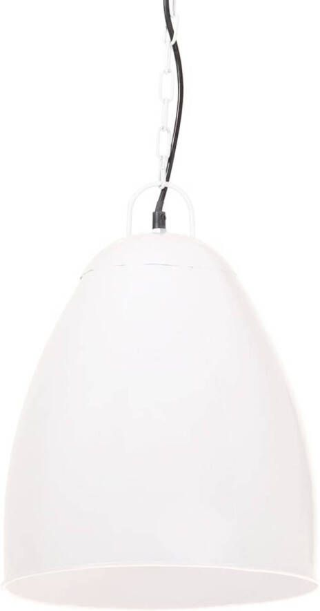 The Living Store Hanglamp Industrieel 32 cm Wit