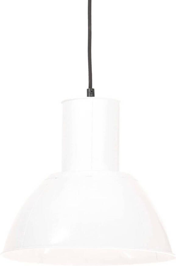 The Living Store Hanglamp Industrieel Wit 132 cm E27 fitting Max 25W