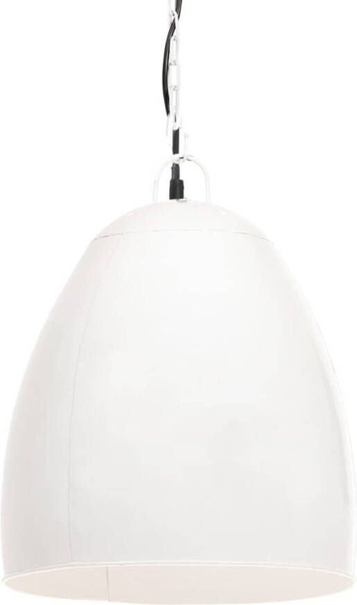 The Living Store Hanglamp Industriële Stijl 42x52 cm Wit Ijzer E27 fitting Max 25W