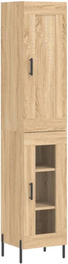 The Living Store Hoge Kast 34.5 x 34 x 180 cm Sonoma Eiken