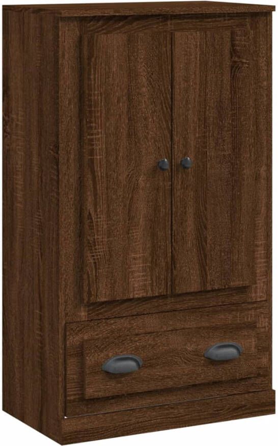 The Living Store Hoge Kast Bruineiken 60 x 35.5 x 103.5 cm Duurzaam hout