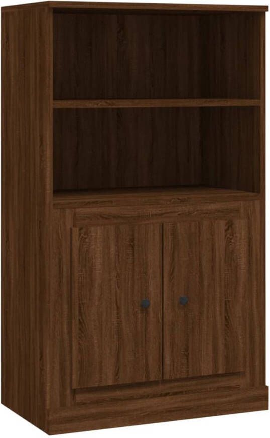 The Living Store Hoge kast Bruineiken 60 x 35.5 x 103.5 cm Duurzaam hout