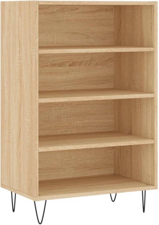 The Living Store Hoge Kast Sonoma Eiken 57 x 35 x 90 cm Duurzaam Materiaal