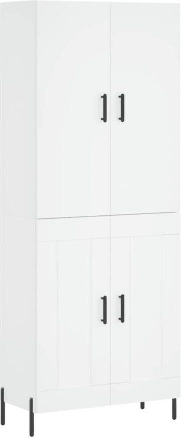 The Living Store Hoge Kast Wit 69.5 x 34 x 180 cm