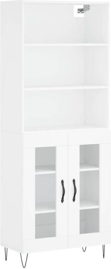 The Living Store Hoge Kast Wit 69.5 x 34 x 180 cm Duurzaam materiaal