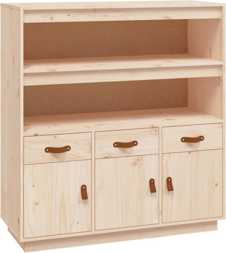 The Living Store Houten dressoir 100 x 40 x 108.5 cm Massief grenenhout