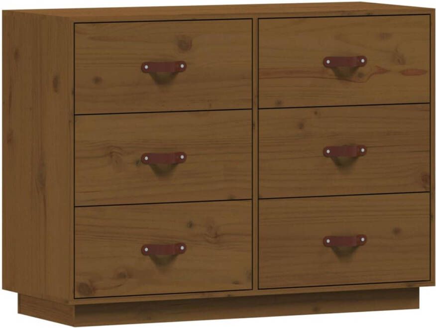 The Living Store Houten Dressoir 100 x 40 x 75 cm Massief Grenenhout