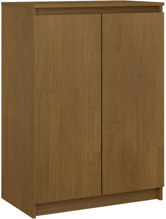 The Living Store Houten Dressoir 60 x 36 x 84 cm Honingbruin