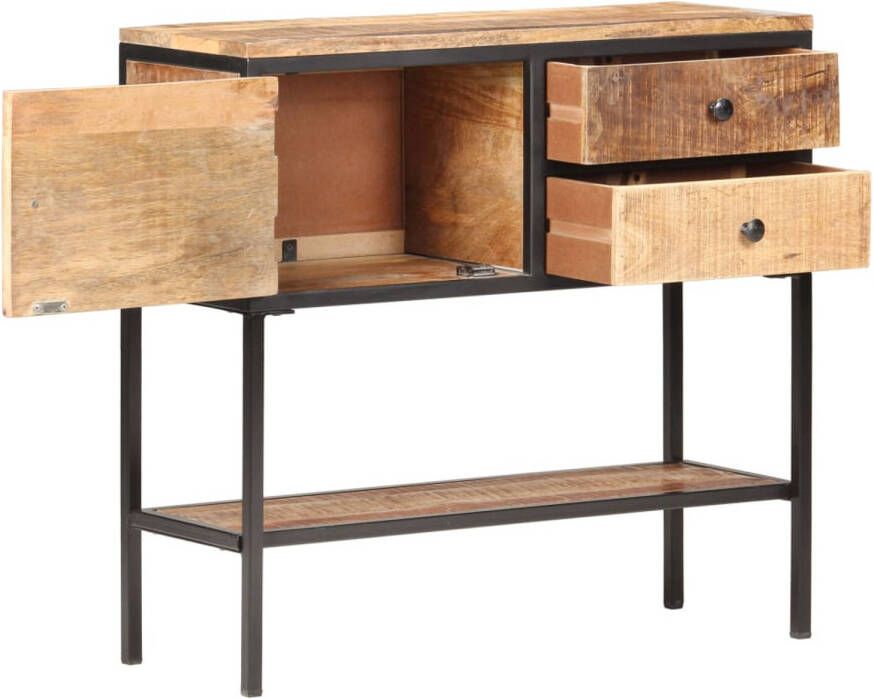 The Living Store Houten Dressoir 85 x 30 x 80 cm Industriële uitstraling