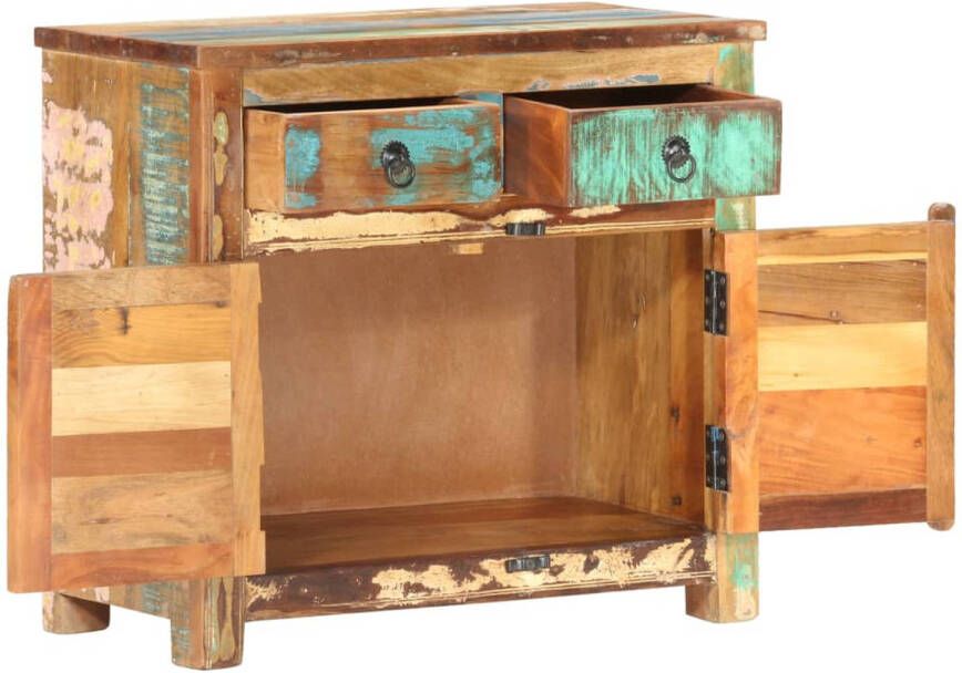 The Living Store Houten Dressoir Antieke Stijl Opbergkast 70 x 35 x 65 cm Gerecycled Hout