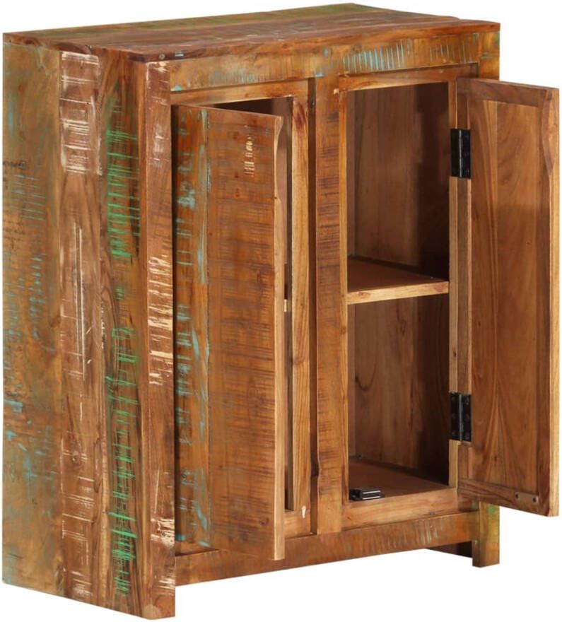 The Living Store Houten Dressoir Bijzetkast 60x33x75 cm Massief gerecycled hout