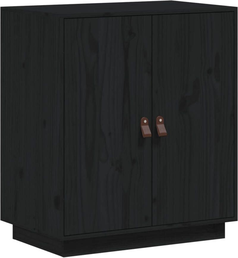 The Living Store Houten Dressoir Bijzetkast 65.5 x 40 x 75 cm Zwart