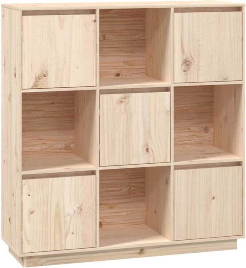 The Living Store Houten Kast 110.5 x 35 x 117 cm Massief grenenhout