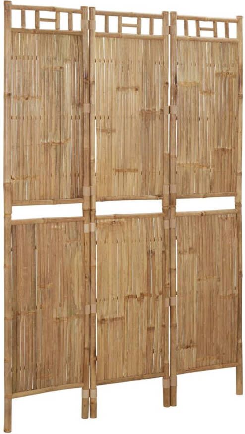 The Living Store Kamerscherm Bamboe 3 Panelen 120x180 cm Waterbestendig en Duurzaam