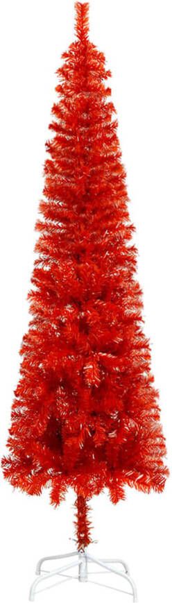 The Living Store Kerstboom Deluxe 150 cm Smalle PVC boom met verstelbare takken en stalen standaard